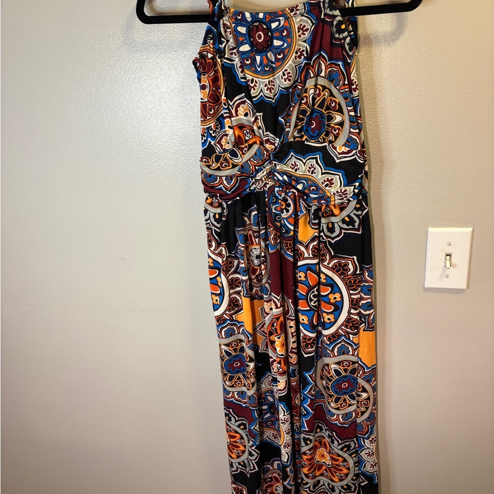 Colorful Patterned Maxi Dress